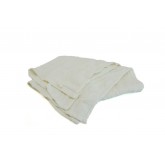 Unhemmed Recycled Cotton Terry Cloth Towels - White, 25 Pounds