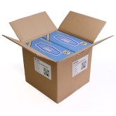 Right Rags Microfiber Cloths BLUE 12"x12" in Pro Go Dispenser Box 50ct MFRRB