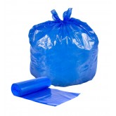 PowerFULL Butt Buster Blue Premium 24" x 32" Extra Heavy Duty Can Liners, 12-16 Gallon - Blue, on Rolls