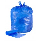 PowerFULL Butt Buster Blue Premium 33" x 40" 2X Heavy Duty Can Liners, 33 Gallon - Blue, Flat Pack
