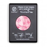 Hospeco Scensibles Personal Sanitary Disposal Bag Dispenser - Black