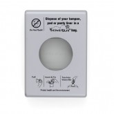 Hospeco Scensibles Personal Sanitary Disposal Bag Dispenser - Satin Chrome