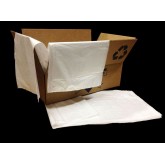 PowerFULL 40" x 46" .8mil Can Liners, 40-45 Gallon - Clear, Flat Pack