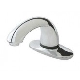 Rubbermaid 1903291 Milano 8" Center Mount Auto Faucet SST Automated Bathroom Faucet Kit #1, Faucet, Mount Plate, Valve Control Module - Polished Chrome Finish