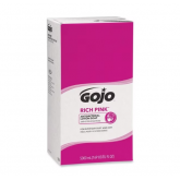 Gojo 7520-02 Rich Pink Antibacterial Lotion Soap - 5000mL Refill for Pro TDX Dispenser, 2 per Case