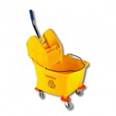 O'Dell Down Pressure Wet Mop Wringer & Bucket Combo - Yellow, 35 Quart