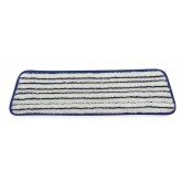 Rubbermaid Q800 18" Microfiber Finish Pad - White/Blue