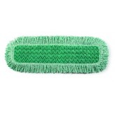 24" Rubbermaid Hygen Microfiber Dust Mop Pad with Fringe - Green