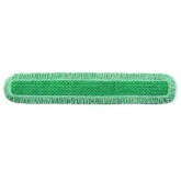 48" Rubbermaid Hygen Microfiber Dust Mop Pad with Fringe - Green