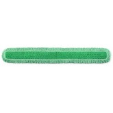 60" Rubbermaid Hygen Microfiber Dust Mop Pad with Fringe - Green