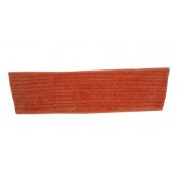 5" x 18" PowerSCRUB Orange Velcro Microfiber Scrubbing Flat Mop