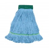 Crown Jewel Looped Wet Mop with 5" Headband - 20 Ounce, Blue