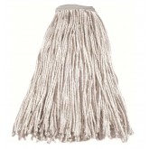 PowerBLEND Cut End Wet Mop with 1.25" Headband - 32 Ounce, White
