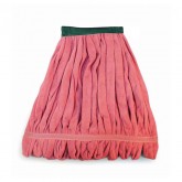 Duraloop Looped Microfiber Wet Mop with 5" Headband - 24 Ounce, Red