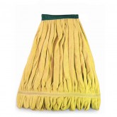 Duraloop Looped Microfiber Wet Mop with 5" Headband - 24 Ounce, Yellow