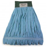 Duraloop Looped Microfiber Wet Mop with 5" Headband - 20 Ounce, Blue