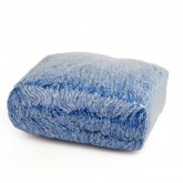 Jewel Looped Blended Wet Mop with 1" Tailband and 1.25" Headband - 16 Ounce, Blue