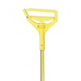 Wood Wet Mop Handle with Plastic Quick Change Head - 54 Inch