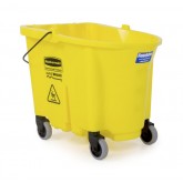 Rubbermaid WaveBrake Mop Bucket - 35 Quart, Yellow