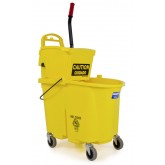 Sidepress Wet Mop Wringer & Bucket Combo - Yellow, 35 Quart