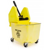 Down Pressure Wet Mop Wringer & Bucket Combo - Yellow, 35 Quart