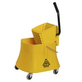 M2 Champ Side Press Wringer & Bucket Combo - Yellow, 40 Quart