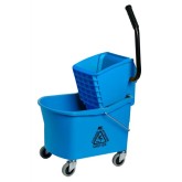M2 Grizzly Side Press Wringer & Bucket Combo - Blue, 32 Quart