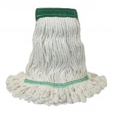 PowerLOOP 5 Looped Blended Wet Mop with 1" Tailband and 5" Headband - 20 Ounce, White