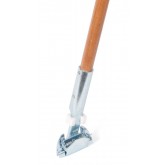 Traditional Dust Mop with Wood Handle and Metal Clip-on Head - 60 Inch