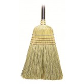 Wood Handle Corn Fiber Blend Heavy Duty Warehouse Broom - 56 Inch Long