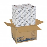 GP Pro 19448/01 Pacific Blue Basic 2-Ply High Capacity Standard Bathroom Tissue - 1000 Sheets, 48 Rolls per Case