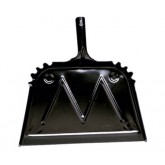 16" Black Metal Dust Pan