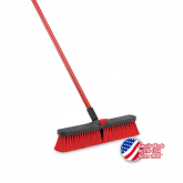 Libman 804 18" Multi-Surface Push Broom and 60" Steel Handle