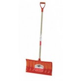21" Poly Snow Pusher Shovel - Vinyl Handle