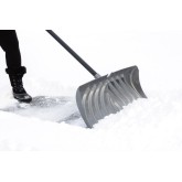 27" Steel Core Pusher With Wear Strip Snow Shovel - Steel Handle SP2750