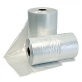 8" x 4" x 18" Gusseted Poly Bag on Roll Clear - 1mil, 1000 per Roll