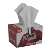 GP Pro 20080/03 Brawny Professional D400 Disposable Medium Weight Cleaning Towels / Wipers - White, Convenience Case