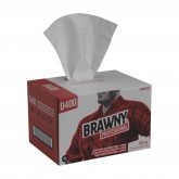 GP Pro 20080/03 Brawny Professional D400 Disposable Medium Weight Cleaning Towels / Wipers - White, Convenience Case