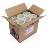 Economy Hot Melt Carton Sealing Tape 2" x 110yd - Colonial HM016 Clear 1.6mil 104617