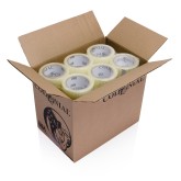 Economy Hot Melt Carton Sealing Tape 3" x 110yd - Colonial HM016 Clear 1.6mil 104618