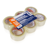 Shurtape HP235 2mil Hot Melt Carton Sealing Tape for Recycled Cartons 2” x 110yd, Clear