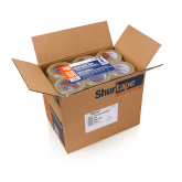 Shurtape HP235 2mil Hot Melt Carton Sealing Tape for Recycled Cartons 2” x 110yd, Clear