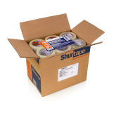 Shurtape HP235 2mil Hot Melt Carton Sealing Tape for Recycled Cartons 3” x 110yd, Clear