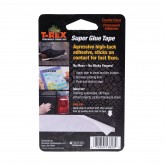 T-Rex 286853 7.5 mil Double-Sided Clear Super Glue Tape -  0.75 inch x 5yd, 6 Rolls per Case