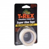 T-Rex 286853 7.5 mil Double-Sided Clear Super Glue Tape -  0.75 inch x 5yd, 6 Rolls per Case