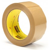 3M 375 Scotch High Performance Box Sealing Tape - Tan, 48mm x 50m