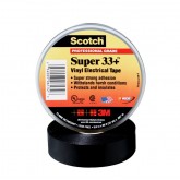 3M Scotch 33+ Super Vinyl Black Electrical Tape - 3/4" x 76'