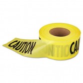 Caution Barricade Tape - 3 inch x 1000 feet, Yellow/Black