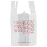 White "Thank You" T-Shirt Bags - 1000 Count