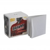 GP Pro 25024 Brawny Professional H700 Heavy Duty 1/4 Fold Shop Cleaning Towels - White